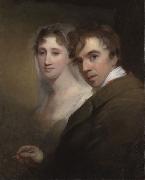 Thomas Sully Self-Portrait of the Artist Painting His Wife (Sarah Annis Sully) Spain oil painting artist
